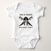 Dieses ist Sparta - Molon lave (Schwarzes) Baby Strampler (Vorderseite)