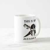 Dieses ist Sparta - Molon lave (Schwarzes) Kaffeetasse (VorderseiteRechts)
