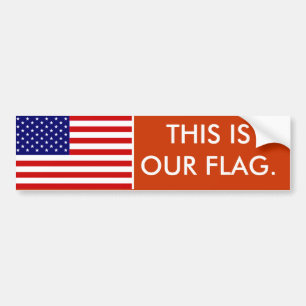 Dieses ist unsere Flagge Autoaufkleber