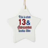 Dieses ist, was 13 und fantastischer Blick mögen Keramik Ornament (Rechts)