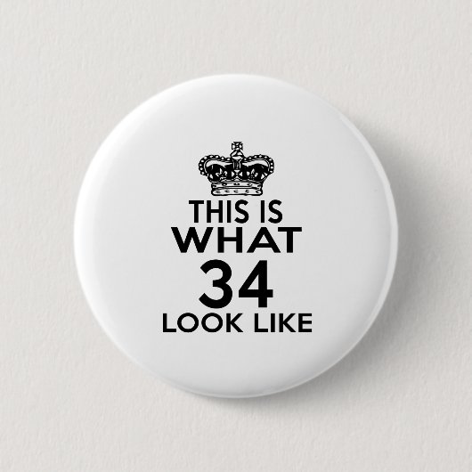 Dieses ist, was Blick 34 mögen Button (Vorderseite)