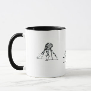 Dieses ist, wie eine Giraffe das weiße Wasser Tasse