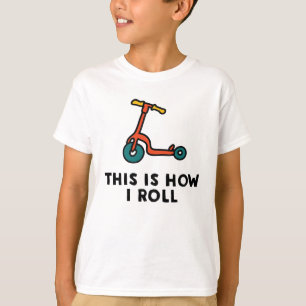 Dieses ist, wie ich das lustige Rollert-shirt T-Shirt