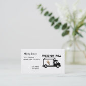 Dieses ist, wie ich Eiscreme-LKW rolle Visitenkarte (Stehend Vorderseite)