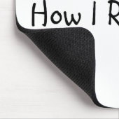 Dieses ist, wie ich Kajak rolle Mousepad (Ecke)