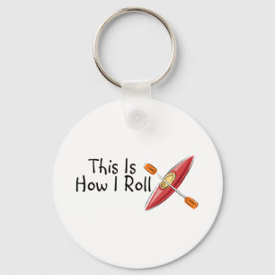 Dieses ist, wie ich Kajak rolle Schlüsselanhänger