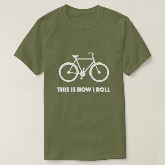 Dieses ist, wie ich radfahrenShirt für Radfahrer T-Shirt (Design vorne)