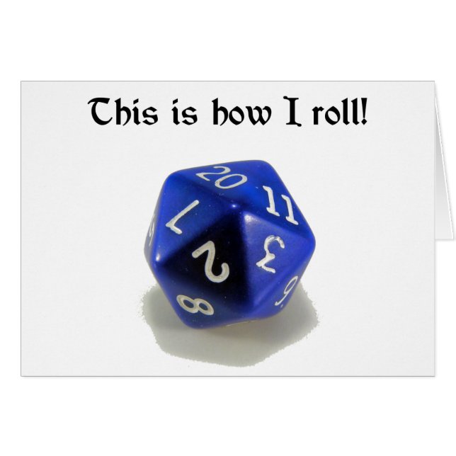 Dieses ist, wie ich rolle (d20) (Vorderseite (Horizontal))
