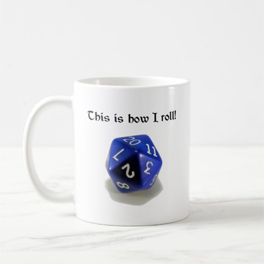 Dieses ist, wie ich rolle (d20) kaffeetasse (Links)