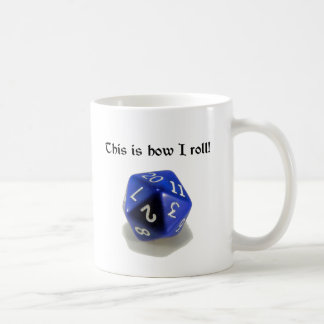 Dieses ist, wie ich rolle (d20) kaffeetasse