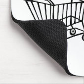 Dieses ist, wie ich rolle (Einkaufswagen) Mousepad (Ecke)
