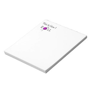 Dieses ist, wie ich rolle notizblock