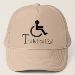 Dieses ist, wie ich rolle truckerkappe