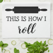 Dieses ist, wie ich Rollen-Button-Küchen-Tuch Geschirrtuch (Gefaltet)