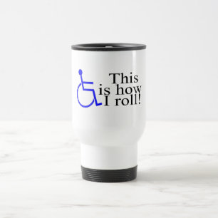 Dieses ist, wie ich Rollstuhl rolle Reisebecher