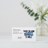 Dieses ist, wie ich RV rolle Visitenkarte (Stehend Vorderseite)