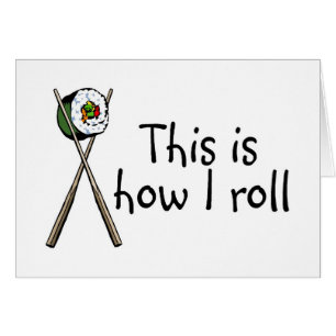 Dieses ist, wie ich Sushi rolle