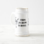 Dieses ist, wie ich Wanderer rolle Bierglas (Vorderseite Links)