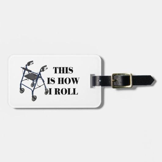 Dieses ist, wie ich Wanderer rolle Gepäckanhänger (Vorderseite horizontal)