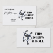 Dieses ist, wie ich Wanderer rolle Visitenkarte (Vorne/Hinten)