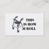 Dieses ist, wie ich Wanderer rolle Visitenkarte (Rückseite)