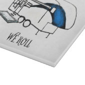 Dieses ist, wie wir (Campings-) Ausschnitt-Brett Schneidebrett (Ecke)