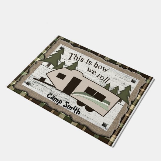 Dieses ist, wie wir Fußmatte rollen (Schrägansicht)