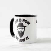 Dieses ist wie wir Jude es Shirt-jüdisches Tasse (Vorderseite Links)