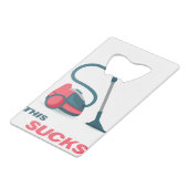 Dieses ist zum Kotzen Geldbeutel Flaschenöffner (Vorderseite Schrägansicht)