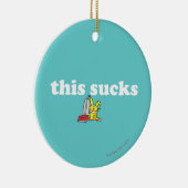 Dieses ist zum Kotzen Keramik Ornament (Rechts)