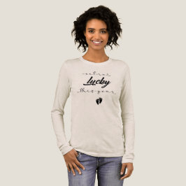 "Dieses Jahr Extra Glücklich" Schwangerschaftsankü Tri-Blend Shirt