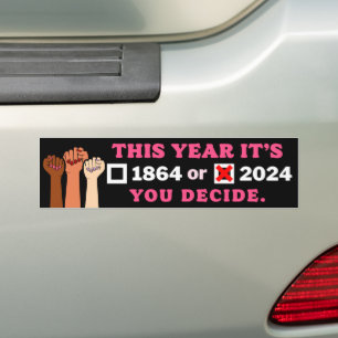 Dieses Jahr ist es 2024 oder 1864 Sie entscheiden Autoaufkleber
