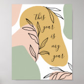 Dieses Jahr ist mein Jahr der Abstrakten Formen Poster (Vorne)