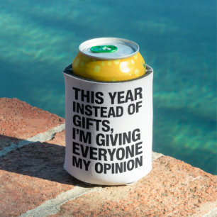 Dieses Jahr schenke ich anstatt Geschenken jedem  Dosenkühler