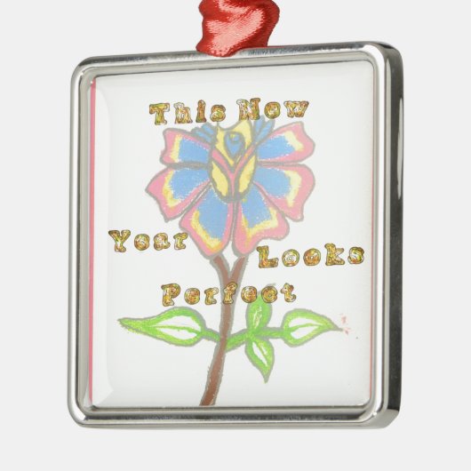 Dieses Jahr sieht perfekt aus.jpg Silbernes Ornament (Links)