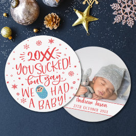 Dieses Jahr sind zum Kotzen, aber hatte eine Baby- Feiertagskarte