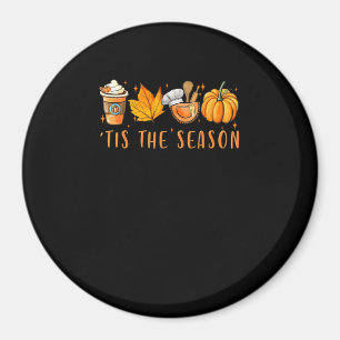 Dieses Jahr Verlasse Lady Pumpkin Spice Fall Magnet