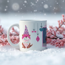 Dieses Jahr war weniger Ruff Fun Gnome Hund Foto Kaffeetasse