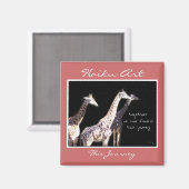 Dieses Jouney Haiku Art Magnet (Vorderseite/Rückseite)