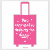 Dieses Karussell macht mich schwindelig feinen Kof Aufkleber (Blatt)