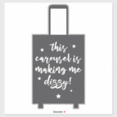 Dieses Karussell macht mich schwindelig feines Gep Aufkleber (Blatt)