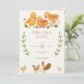 Dieses Kätzchen ist eine Einladung zum Geburtstag (Stehend Vorderseite)