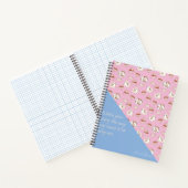 Dieses Katzenleben Niedliches Katzenmuster Blau Pi Notizblock (Innenseite)