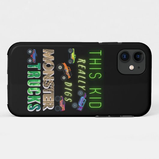 Dieses Kind bekommt wirklich Monster-LKW. Case-Mate iPhone Hülle (Rückseite (Horizontal))