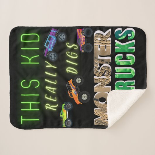 Dieses Kind bekommt wirklich Monster-LKW. Sherpadecke (Vorderseite (Horizontal))