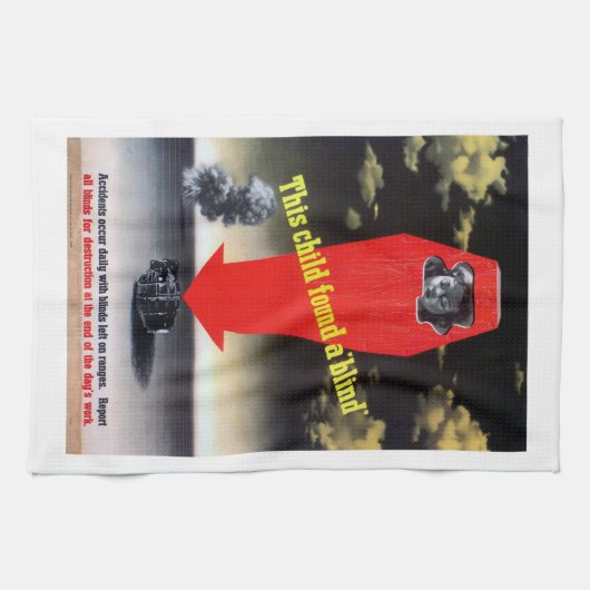 Dieses Kind fand eine Blinde Geschirrtuch (Horizontal)