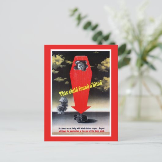 Dieses Kind fand eine Blinde Postkarte (Stehend Vorderseite)