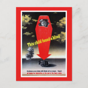 Dieses Kind fand eine Blinde Postkarte