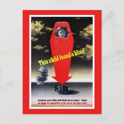 Dieses Kind fand eine Blinde Postkarte (Vorderseite)