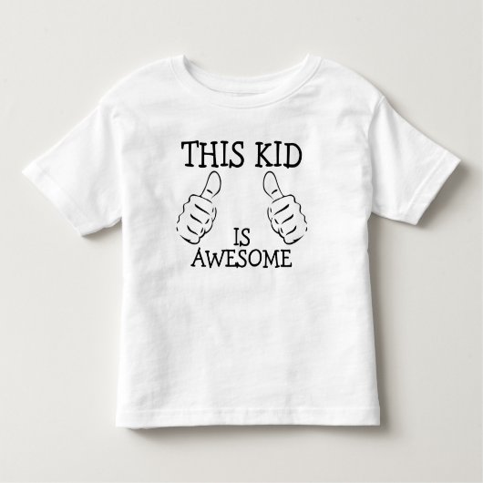 Dieses Kind ist Phantastisch Personalisiert Kleinkind T-shirt (Vorderseite)